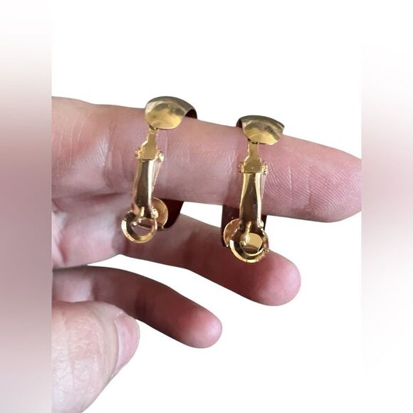 Gold-toned Hoop Earrings - Picture 2 of 5